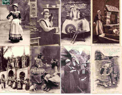 X CARTES POSTALES ANCIENNES - FINISTERE - TYPES ET COSTUMES - 1901-1940