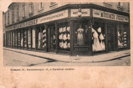 Mossmer Jozsef Shop, 1910s, Budapest, IV. Koronaherceg-u. 12., A Lopostaval Szemben, Advertise, Travelled - Ungheria