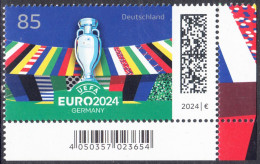 !a! GERMANY 2024 Mi. 3835 MNH SINGLE From Lower Right Corner - UEFA European Football Championship 2024 In Germany - Neufs