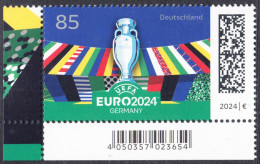 !a! GERMANY 2024 Mi. 3835 MNH SINGLE From Lower Left Corner - UEFA European Football Championship 2024 In Germany - Unused Stamps