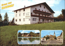 71926813 Kaindorf Gasthof Pension Rechberger Ortspartie Kirche Kaindorf - Autres & Non Classés