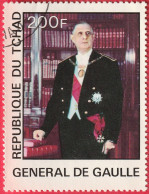 N° Yvert & Tellier 328 - République Du Tchad (1977) - (Oblitéré) - Général De Gaulle (1) - Tschad (1960-...)