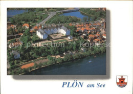 71926751 Ploen See Schloss Holsteinische Schweiz Wappen Fliegeraufnahme Fegetasc - Plön