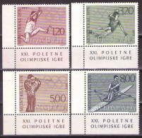 Yugoslavia 1976 - Olimpic Games, Montreal - Mi 1656-1659 - MNH**VF - Unused Stamps