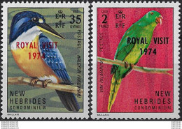 1974 New Hebrides Royal Visit 2v. MNH YT N. 388/89 - Other & Unclassified