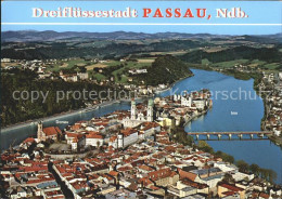 71926683 Passau Fliegeraufnahme Dreifluessestadt  Passau - Passau