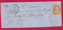 N°13 BDF PC 1393 GIEN LOIRET POUR OUZOUER SUR TREZEE LETTRE - 1849-1876: Klassik