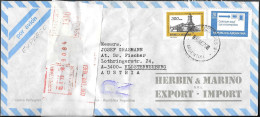 Argentina Registered Cover Mailed To Austria 1979. 1630P Rate - Brieven En Documenten
