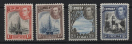 Bermuda (B19) 1938 George V1 Pictorials. 4 Values. Unused. Hinged. - Bermudes