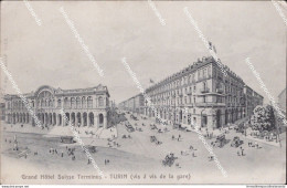 Cm555 Cartolina Torino Citta' Grand Hotel Suisse Terminus - Other & Unclassified