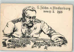 39800941 - K.D. Feldpostamt 19. Armeekorps Kuenstlerkarte 17.2.1915 - Hommes Politiques & Militaires
