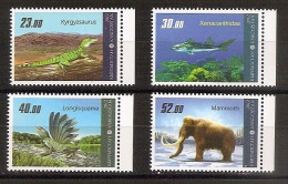 Kyrgyzstan●Kirgisien 2012●Prehistoric Animals●●Prähist. Tiere●Mi726-29A MNH - Préhistoriques