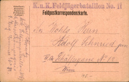 Oostenrijk - Austria - KuK Feldpost - Feldjägerbataillon - 1917 - Altri & Non Classificati