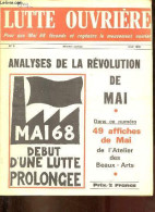 Lutte Ouvrière N°5 Août 1968 - La Grève Générale (texte De Léon Trotsky) - Un Immense Remous Social Qui Peut Ouvrir Des  - Other Magazines