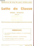 Lutte De Classe/Class Struggle N°2 Juillet-août 1972 - Les Prochaines élections Législatives, Les Révolutionnaires Et Le - Andere Tijdschriften
