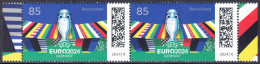 !a! GERMANY 2024 Mi. 3835 MNH Horiz.PAIR W/ Right & Left Margins(b) -UEFA European Football Championship 2024 In Germany - Unused Stamps