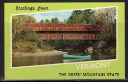 Greetings From Vermont, The Green Mountain State, Unused - Souvenir De...