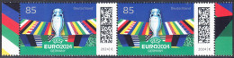 !a! GERMANY 2024 Mi. 3835 MNH Horiz.PAIR W/ Right & Left Margins(c) -UEFA European Football Championship 2024 In Germany - Unused Stamps