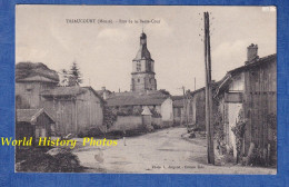 CPA - TRIAUCOURT En ARGONNE - Rue De La Basse Cour - Photographe Joignon - Eglise - Prés Evres Belval - Autres & Non Classés