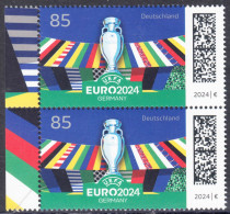 !a! GERMANY 2024 Mi. 3835 MNH Vert.PAIR W/ Left Margins (b) - UEFA European Football Championship 2024 In Germany - Nuovi