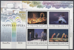 FINNLAND Block 10, Postfrisch *, Eröffnung Des Opernhauses Helsinki, 1993 - Blokken & Velletjes