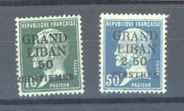 Grand Liban  :  Yv  15 + 17  * - Unused Stamps