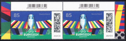 !a! GERMANY 2024 Mi. 3835 MNH Horiz.PAIR From Upper Right&left Corners -UEFA Europ.Football Championship 2024 In Germany - Ungebraucht