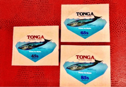 TONGA 1977 3v Neuf MNH ** YT 123 / 125 Mi Marine Mammals Whales New Zealand - Balene