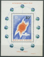 Ungarn 1965 Int. Jahr Der Ruhigen Sonne Block 46 A Postfrisch (C92406) - Blocks & Sheetlets