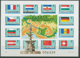 Ungarn 1977 Donaukommission Block 128 B Postfrisch Geschnitten (C92543) - Hojas Bloque