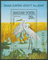 Ungarn 1980 Naturschutz, Vögel: Silberreiher Block 146 A Postfrisch (C92569) - Hojas Bloque