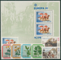 Portugal - Azoren Kompletter Jahrgang 1981 Postfrisch (G30825) - Azoren