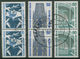Berlin Zusammendrucke 1989 SWK Sehenswürdigkeiten 794/98 C/D Paare Gestempelt - Zusammendrucke