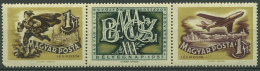 Ungarn 1957 Tag D. Briefmarke Postläufer Flugzeug 1501/02 ZD Postfrisch (C92773) - Unused Stamps