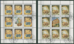Jugoslawien 1993 Serb.Münzen Dinar Kleinbogen 2593/94 K Gestempelt (C93666) - Blocks & Sheetlets