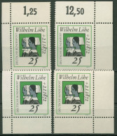 Bund 1972 100. Todestag Von Wilhelm Löhe 710 Alle 4 Ecken Postfrisch (E271) - Unused Stamps