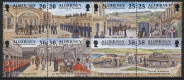 Alderney 1999 Historische Entwicklung Von Alderney 137/44 ZD Postfrisch - Alderney