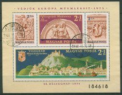 Ungarn 1975 Denkmalschutz Block 115 A Gestempelt (C92753) - Blocks & Sheetlets