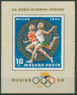 Ungarn 1968 Olympische Sommerspiele Mexiko Block 65 A Postfrisch (C92437) - Blocs-feuillets