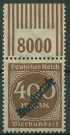 Deutsches Reich Dienstmarke 1923 Walzen-Oberrand D 80 W OR 2'9'2 Postfrisch - Service