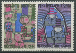 UNO Wien 1983 Menschenrechte Friedensreich Hunderwasser Gemälde 36/37 Postfrisch - Neufs