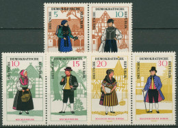 DDR 1966 Volkstrachten Thüringen Mecklenburg Magdeburg 1214/19 ZD Postfrisch - Unused Stamps