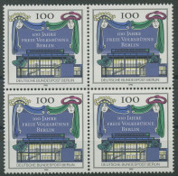 Berlin 1990 Freie Volksbühne Berlin Theater 866 4er-Block Postfrisch (R19625) - Unused Stamps