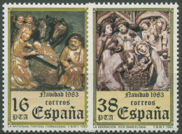 Spanien 1983 Weihnachten Altarbilder 2615/16 Postfrisch - Nuovi