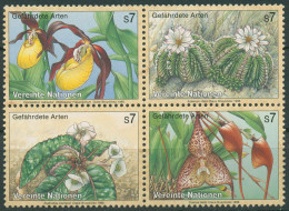 UNO Wien 1996 Gefährdete Pflanzen Orchideen Kaktus 205/08 ZD Postfrisch - Neufs