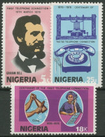 Nigeria 1976 100 Jahre Telefon Alexander Graham Bell 317/19 Postfrisch - Nigeria (1961-...)