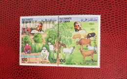 OMAN UAE 1982 2v Neuf MNH ** Mi 328 329 Mamíferos Mammals Säugetiere Mammiferi Mammifère UNITED ARAB EMIRATES - Hoftiere