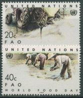 UNO New York 1984 Welternährungstag Reisanbau 442/43 Postfrisch - Nuovi