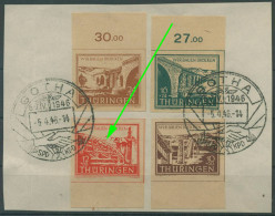 SBZ Thüringen 1946 Brücken 112/15 Y Mit Plattenfehler 113 Ay XIII SST (R19704) - Sonstige & Ohne Zuordnung