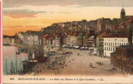 62 - BOULOGNE-SUR-MER - LA HALLE AUX POISSONS ET LE QUAI GAMBETTA - Boulogne Sur Mer